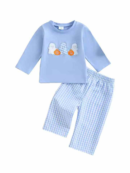 Blue Ghost Pumpkin Set