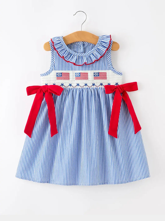 Smocked Flag Trio Dress