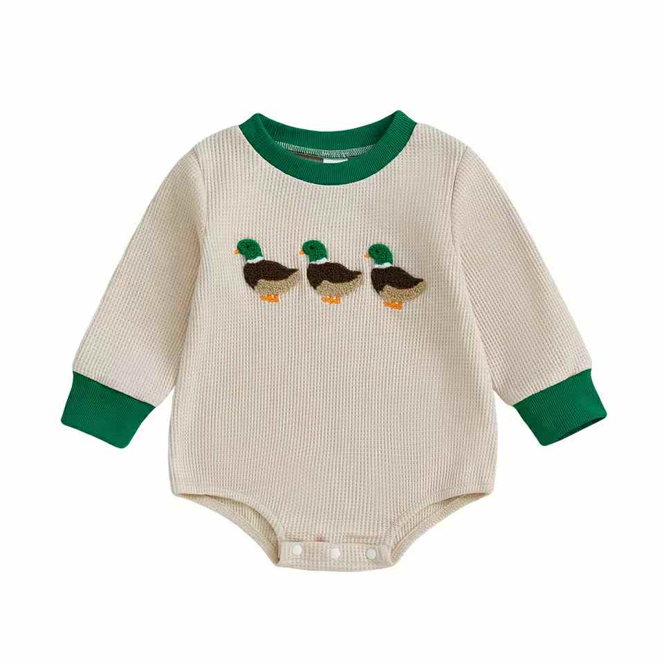 Waffle Knit Duck LS Bubble