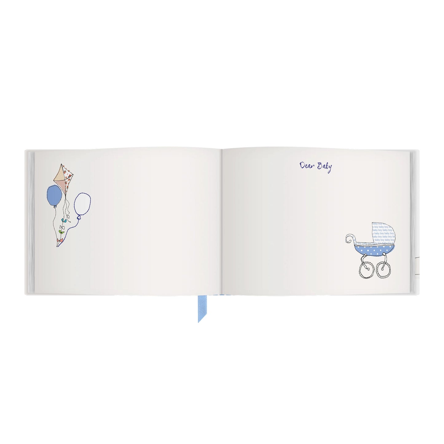 Dear Baby Guest Book: Blue