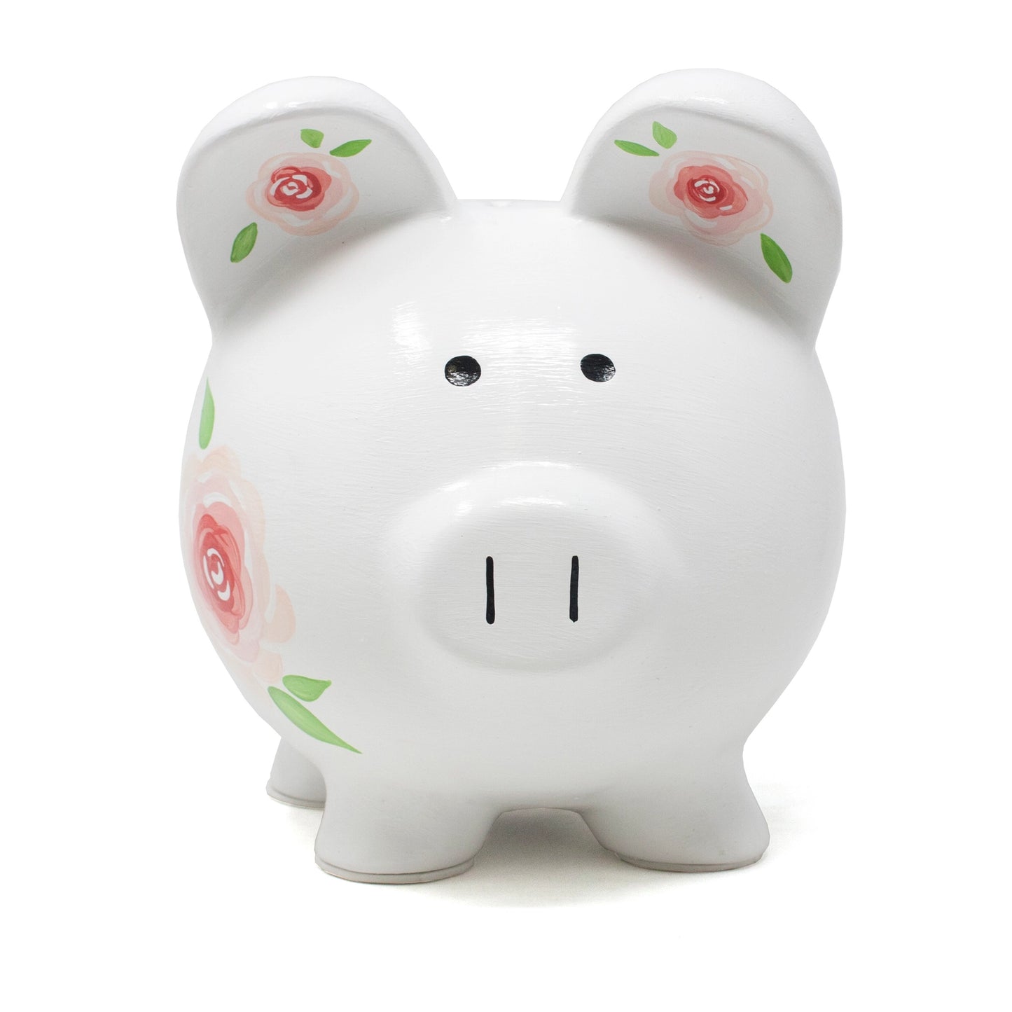 Pink Rose Piggy Bank