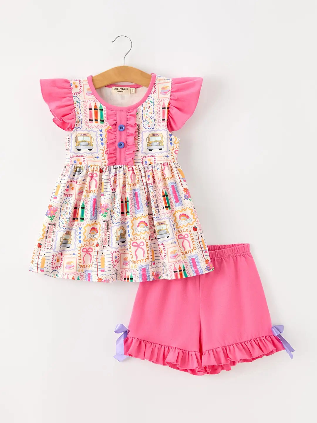 BTS Pink Ruffle Set