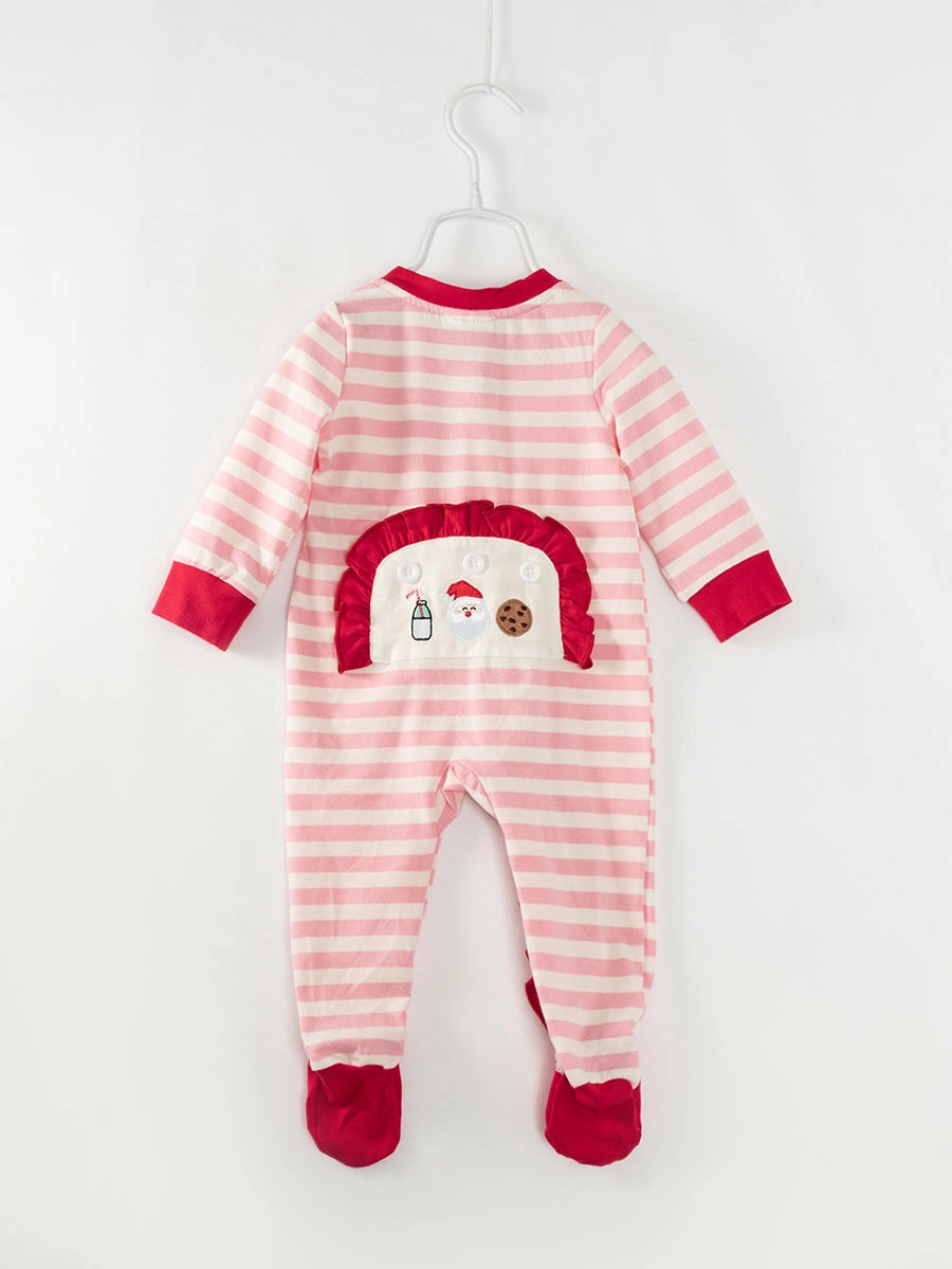 Pink Stripe Buttflap Sleeper