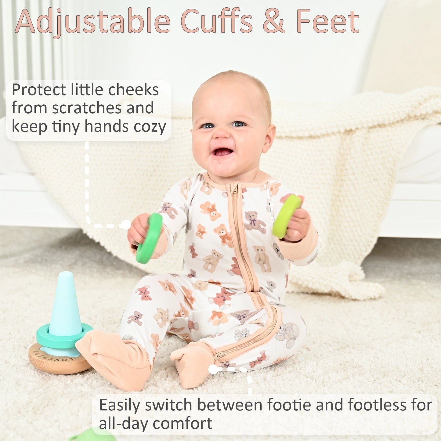 Bear Hugs Bamboo Sleeper