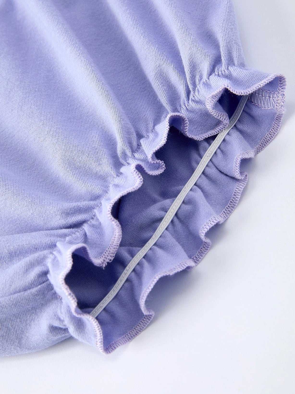 Smocked Purple Floral Set