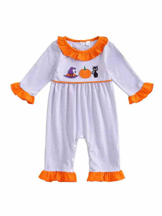 Halloween Spell Ruffle Romper
