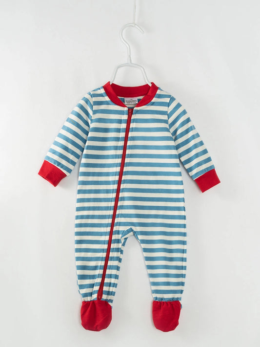 Blue Stripe Buttflap Sleeper