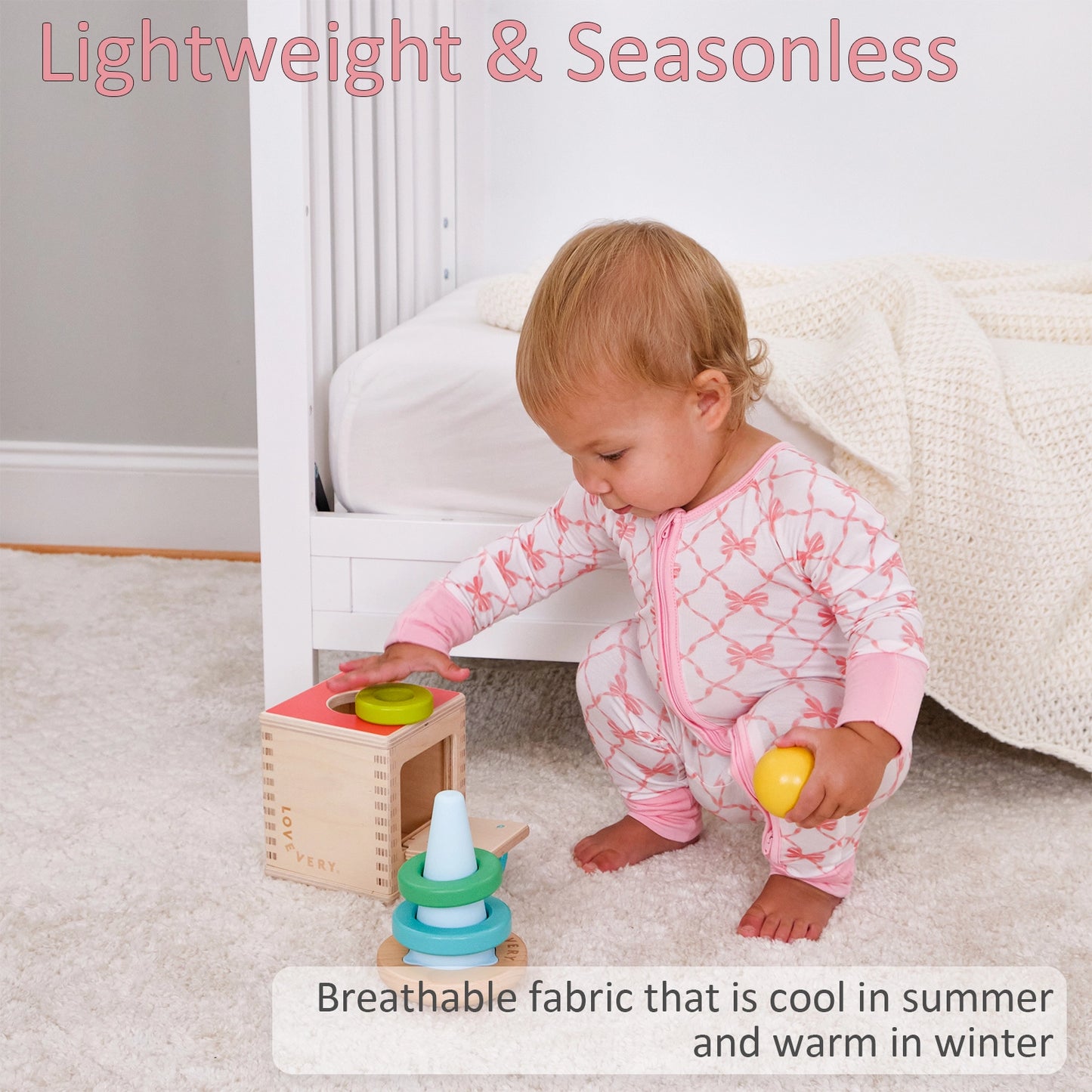 Pink Bows Bamboo Sleeper