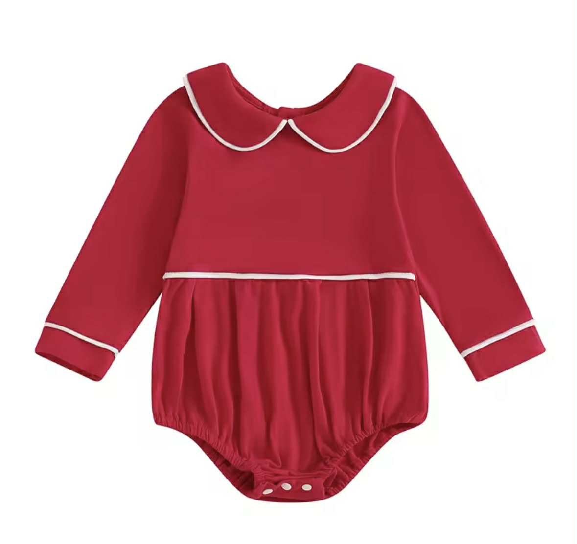 Red Peter Pan LS Bubble
