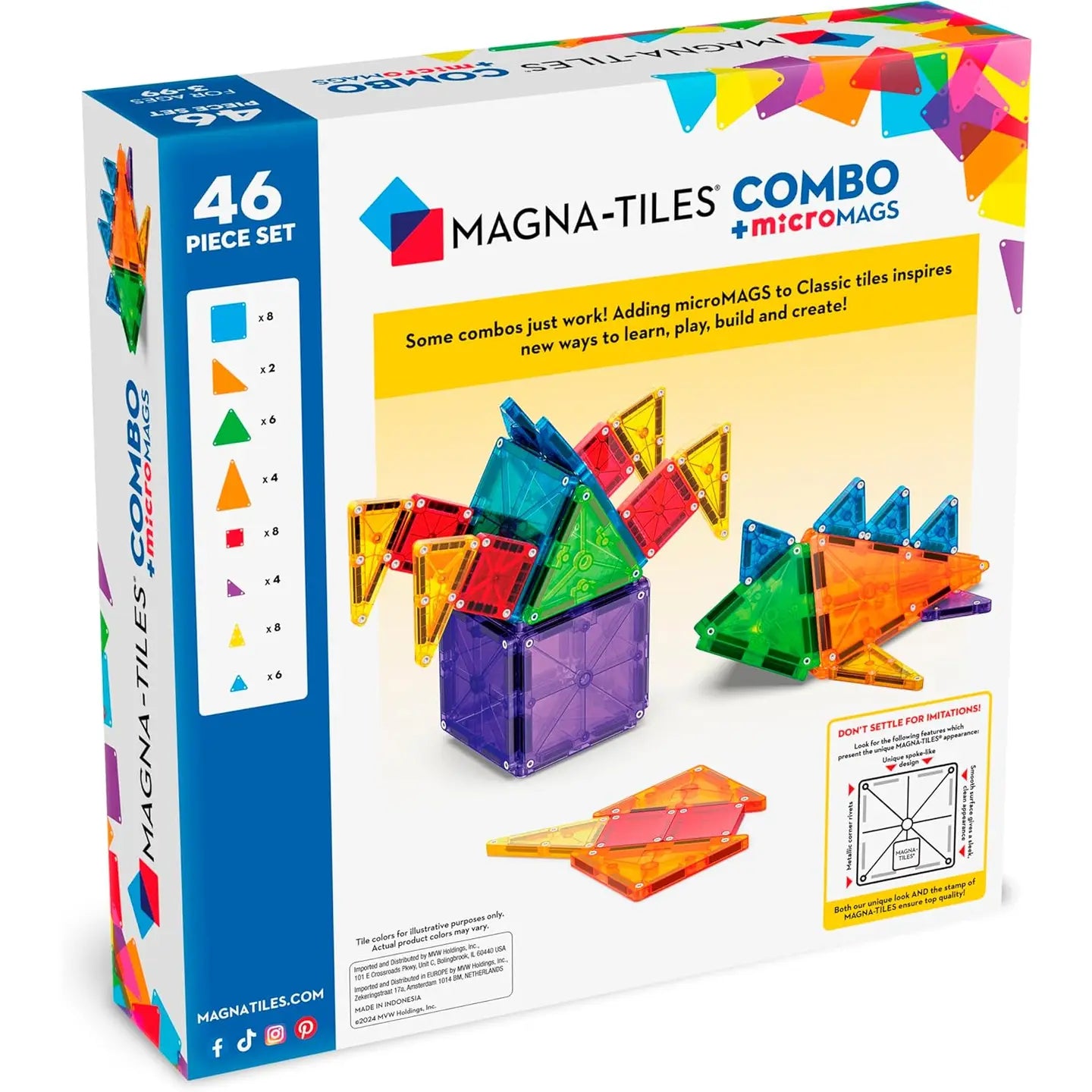 Magna-Tiles Combo 46 Pc