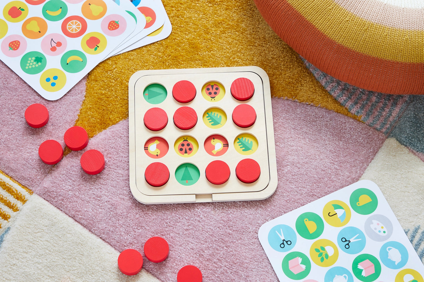 12-in-1 Matching Wooden Memory Game