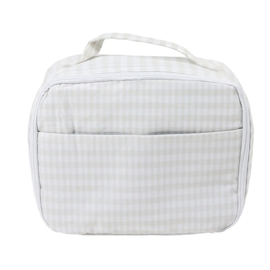 Lunchbox: Khaki Gingham
