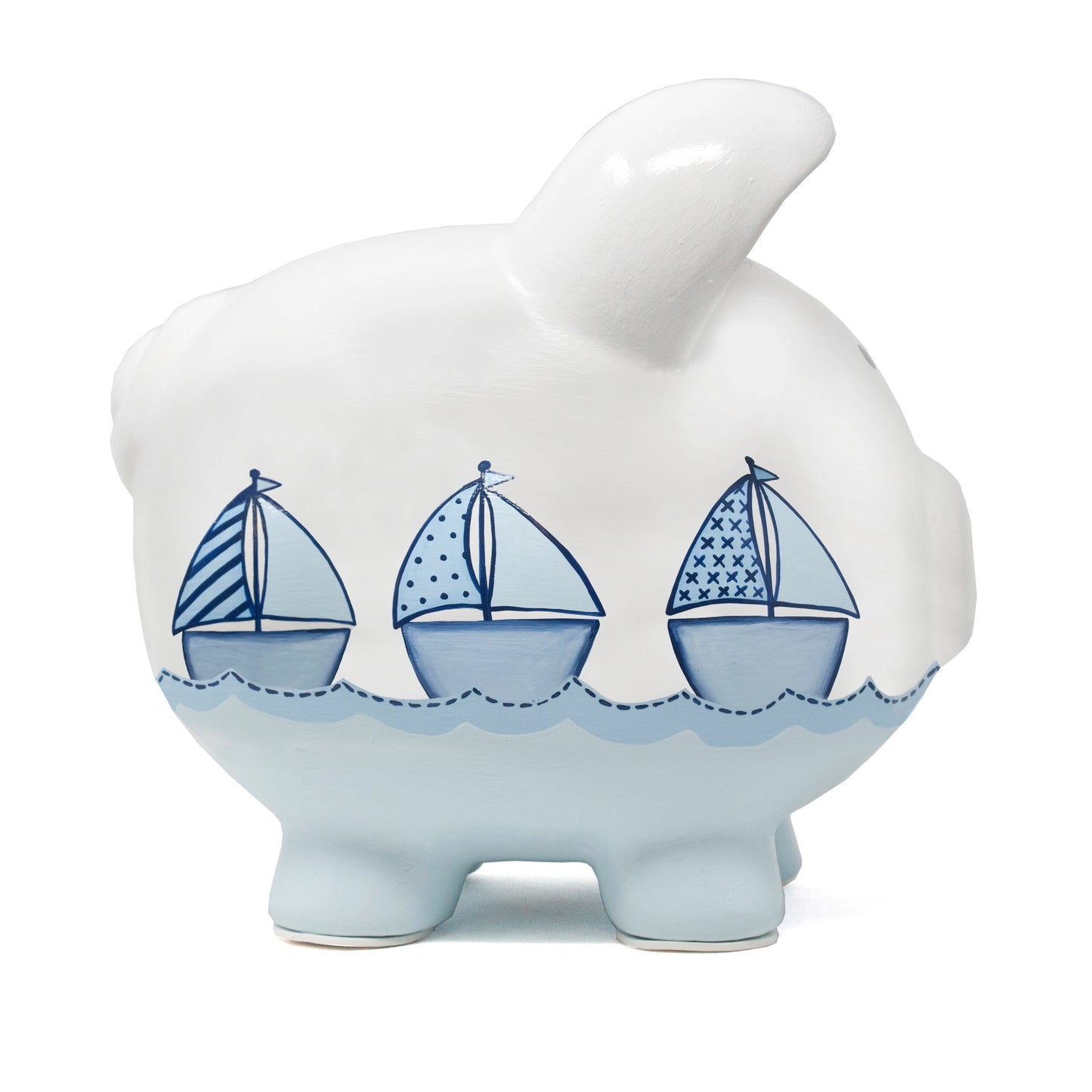 Triple Sailboat Piggy Bank