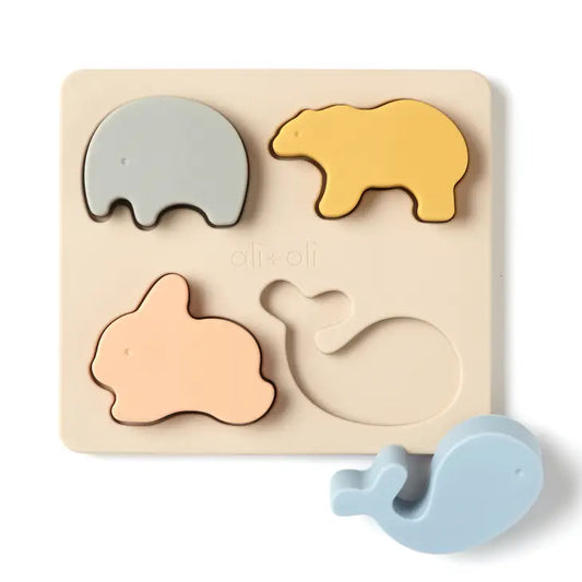 Baby Soft Silicone Mini-Animal Puzzle