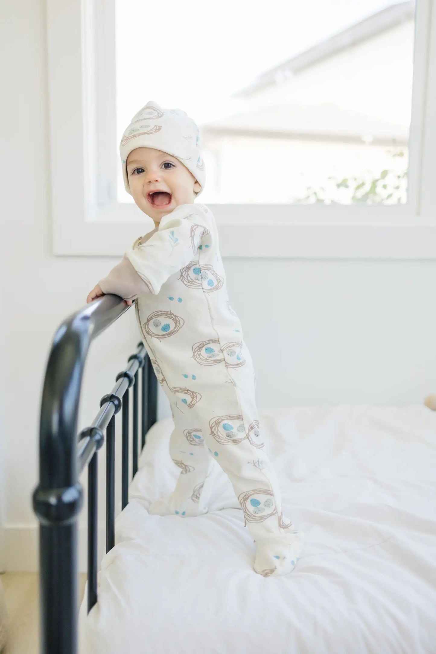 Quail Nest Organic Baby Footie Pajamas