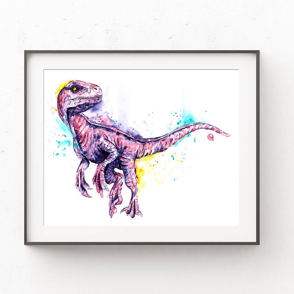Blue the Raptor Art Print
