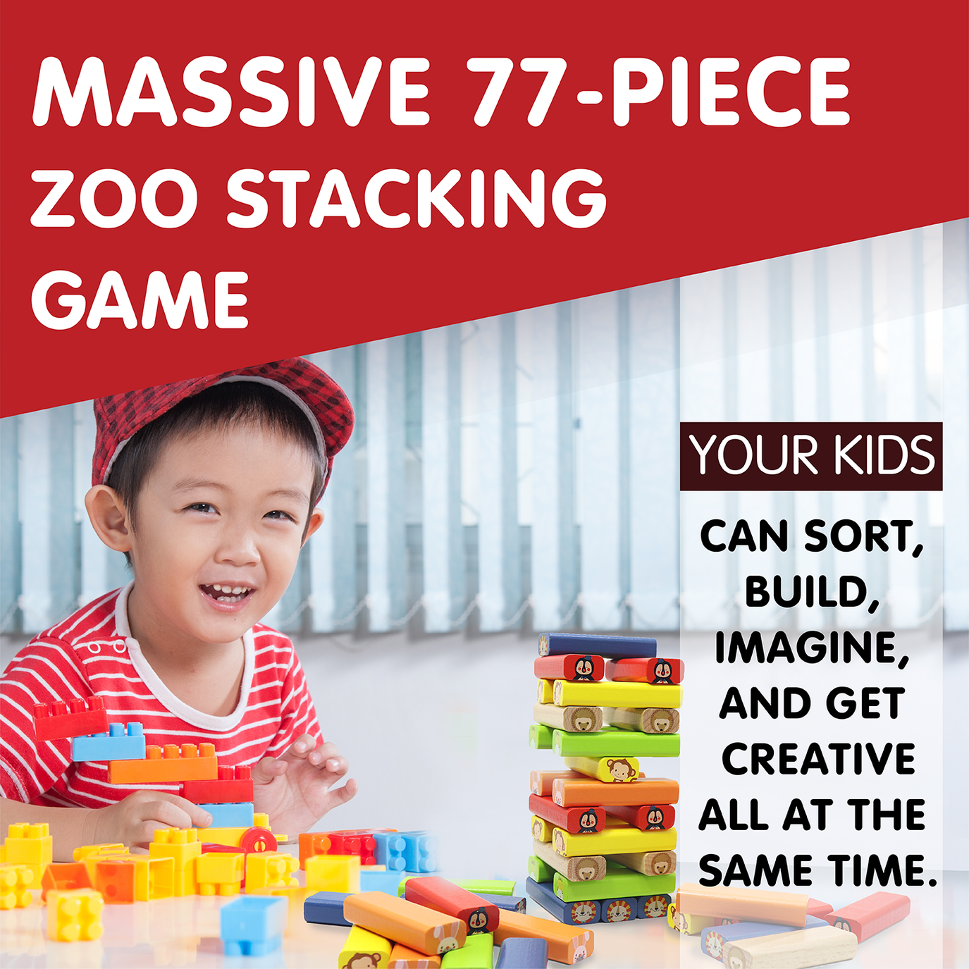 Leo & Friends Zoo Stacking Game
