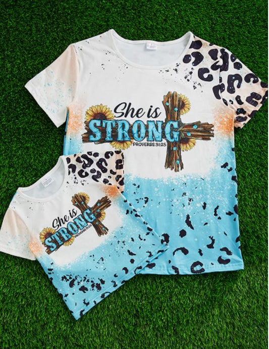 She Is Strong/Proverbs 31:25 Tee