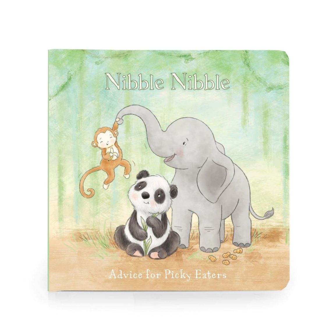 'Nibble Nibble' Board Book and Tiny Nibble Bananas Stuffie Combo Set