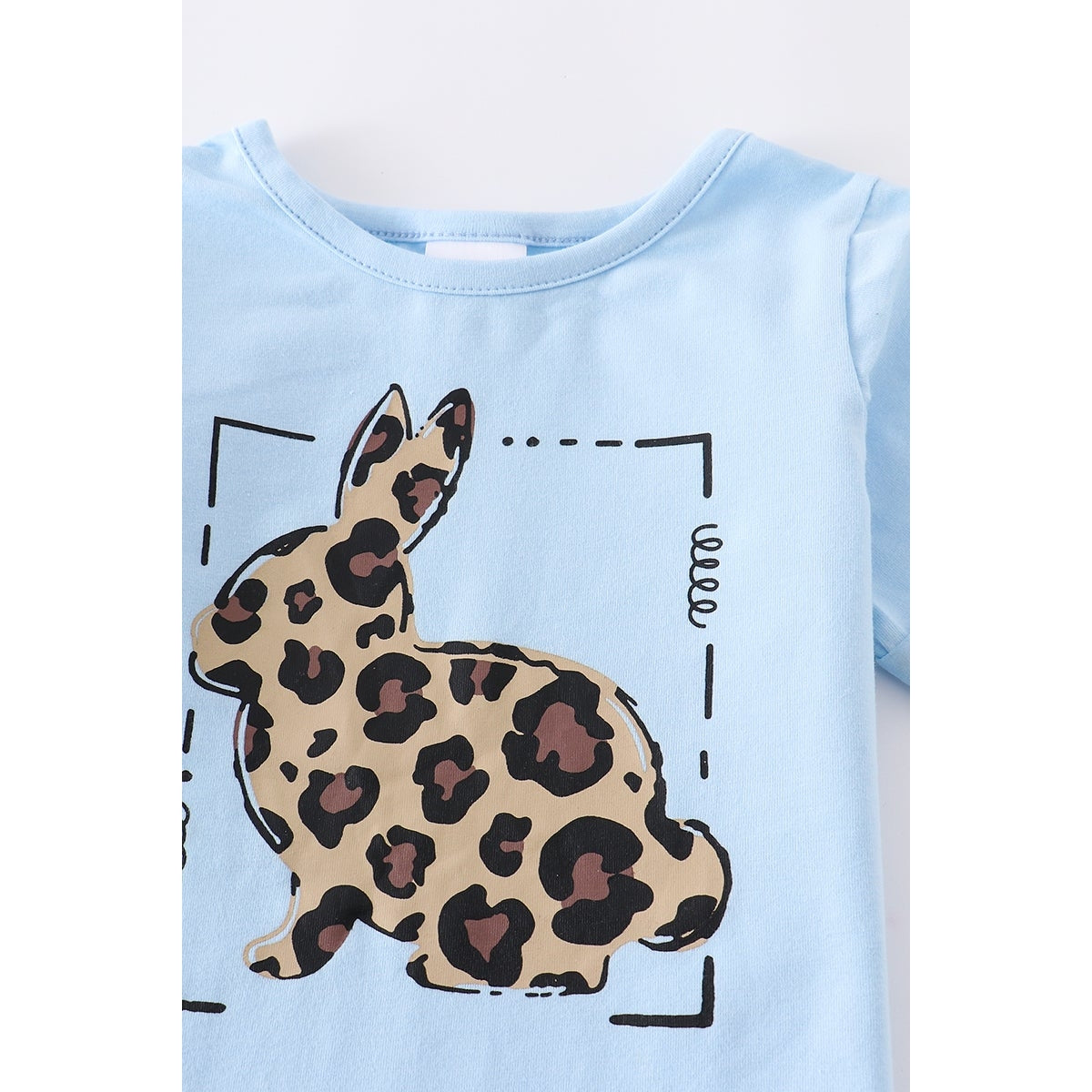 Blue Leopard Rabbit Shirt