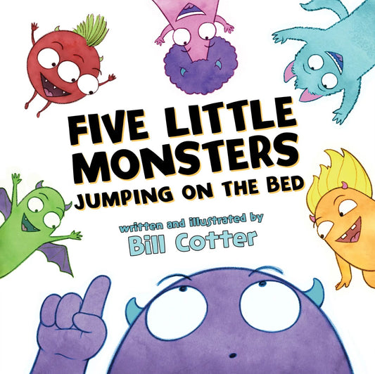 Five Little Monsters Jumping on the Bed (BB)