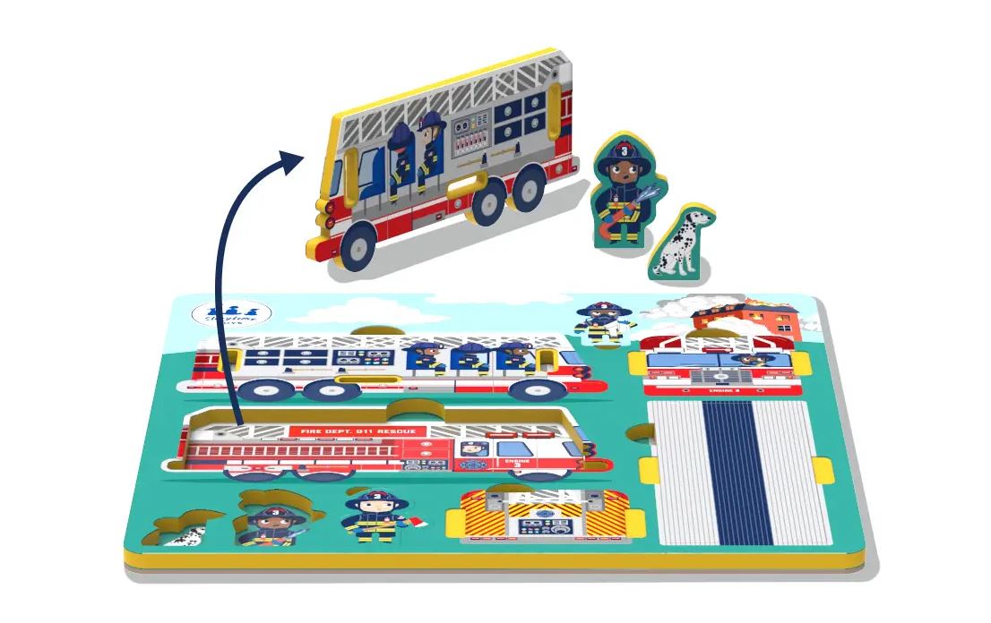 Fire Truck Play Puzzle