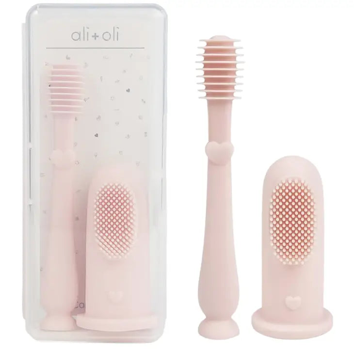 Baby Finger Toothbrush & Tongue Cleaner Oral Set