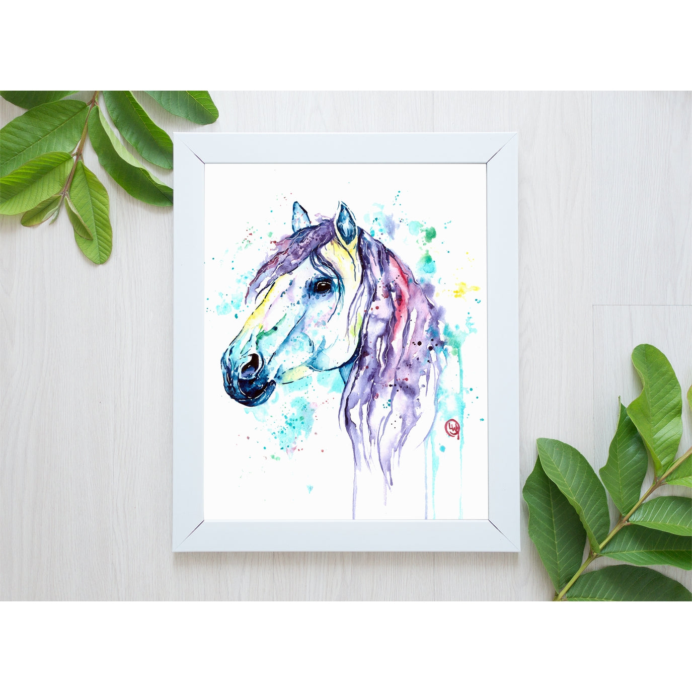 Purple Horse Print