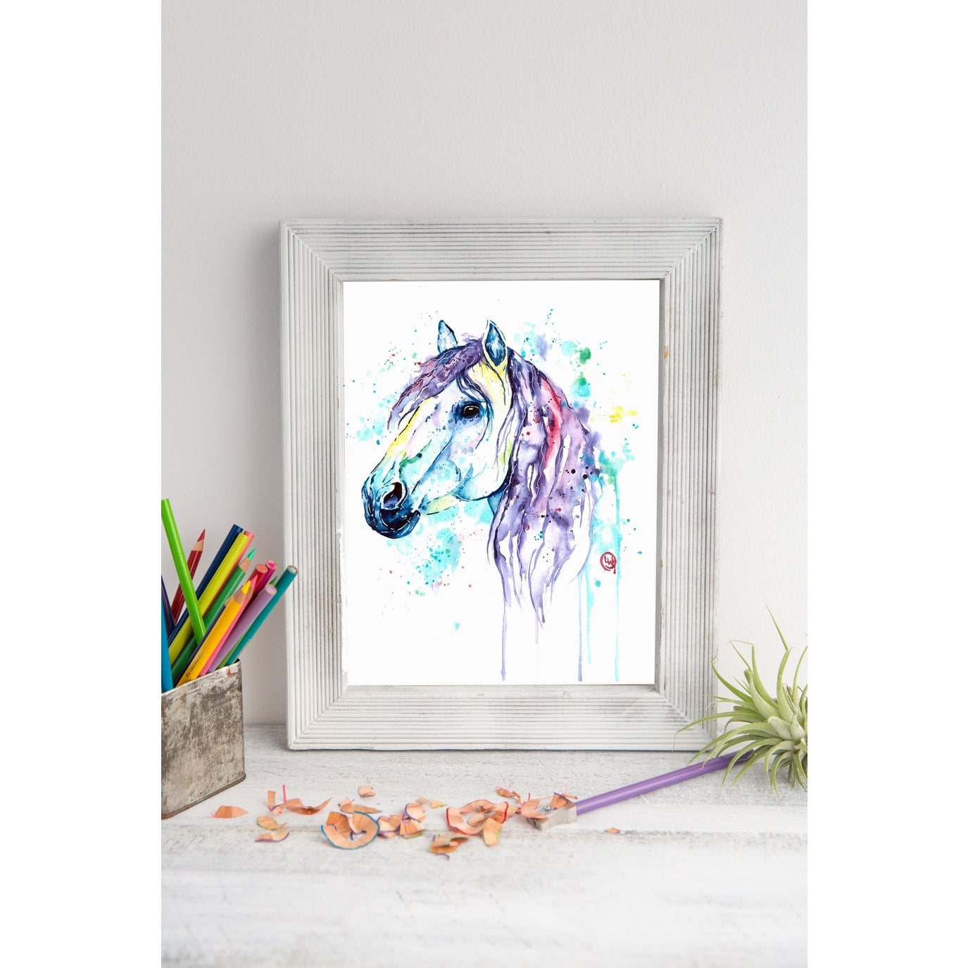 Purple Horse Print