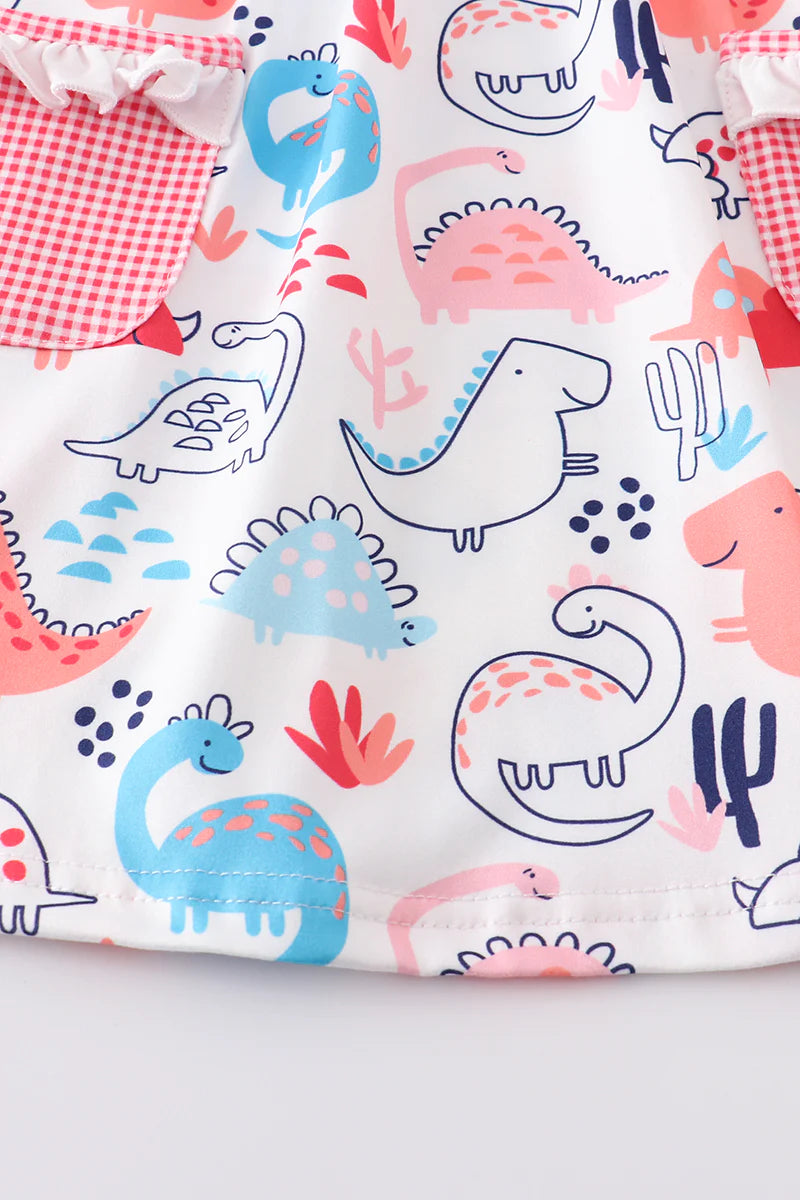 Dinosaur Print Pocket Dress